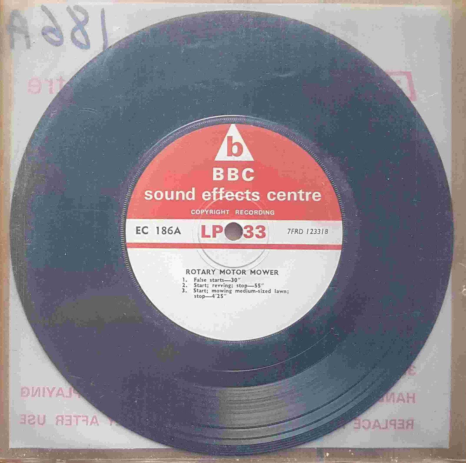 Back cover of EC 186A